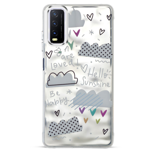 Wrinkle & Artistic Wave Printed Phone Case For Vivo Y20i