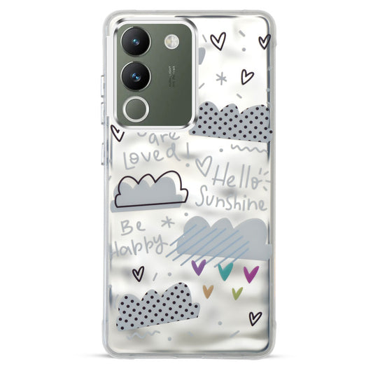 Wrinkle & Artistic Wave Printed Phone Case For Vivo Y200 5G