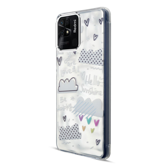 Wrinkle & Artistic Wave Printed Phone Case For Redmi 10C