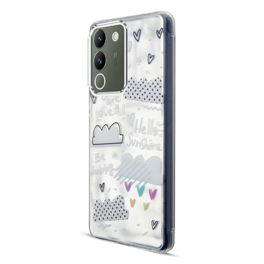 Wrinkle & Artistic Wave Printed Phone Case For Vivo Y200 5G