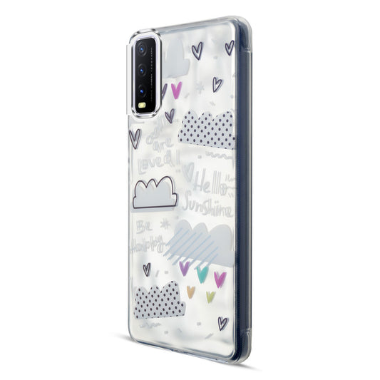 Wrinkle & Artistic Wave Printed Phone Case For Vivo Y20i