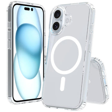 Premium Transparent Wireless Charging Support Case For Apple iPhone 16