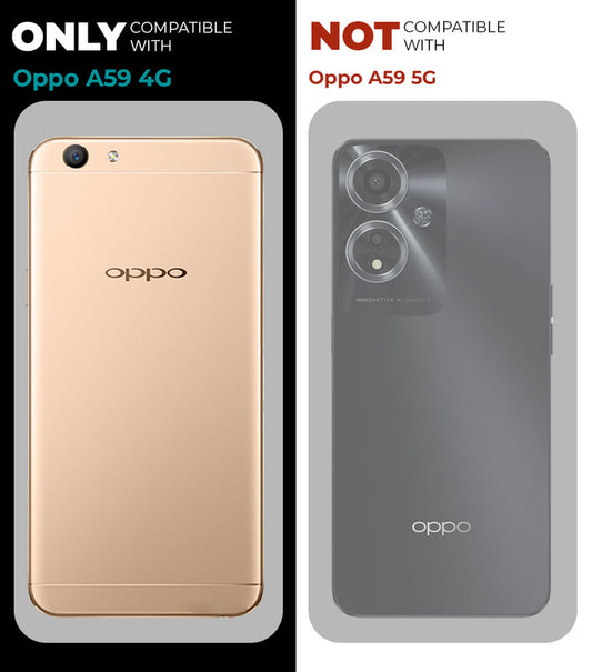 Crystal Clear Hard Back Anti-Yellowing Phone Case For Oppo A59 4G