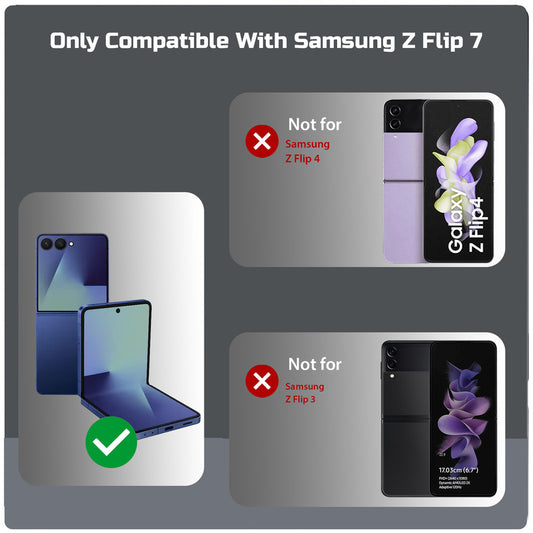Colored Transparent Anti-Yellowing Magsafe Case For Samsung Z Flip 7