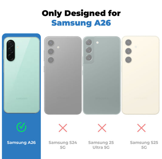 Silicone Border Transparent Back Cover for Samsung A26 5G