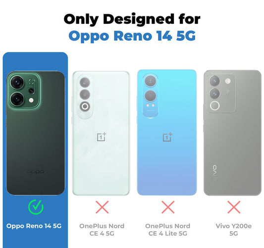 Shockproof Hybrid Transparent Phone Case For Oppo Reno 14 5G