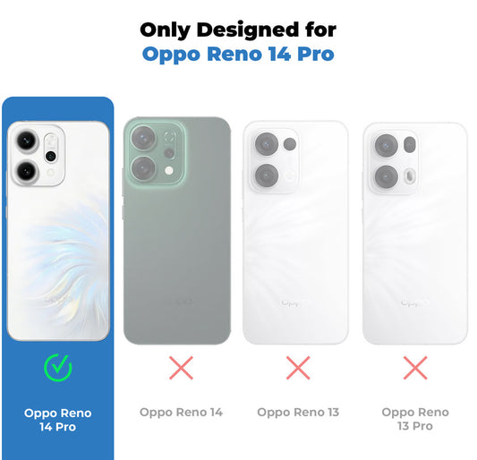 Crystal Clear Hard Back Anti-Yellowing Phone Case For Oppo Reno 14 Pro 5G