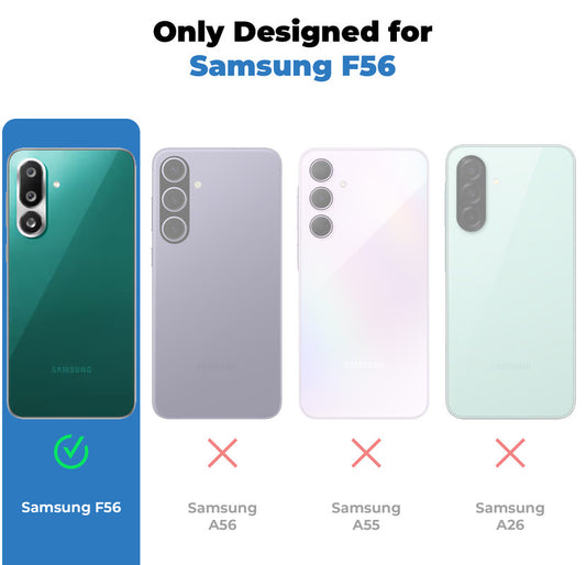 Silicone Border Transparent Back Cover for Samsung F56 5G