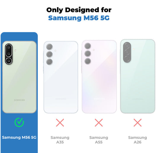 Soft Frame Clear Case Ring Holder Kickstand For Samsung M56 5G