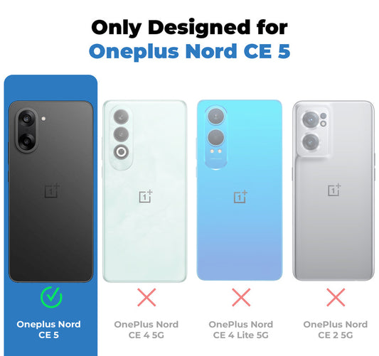 Crystal Clear Hard Back Anti-Yellowing Phone Case For OnePlus Nord CE 5 5G