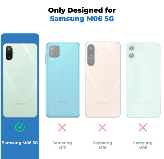 Soft Frame Clear Case Ring Holder Kickstand For Samsung M06 5G