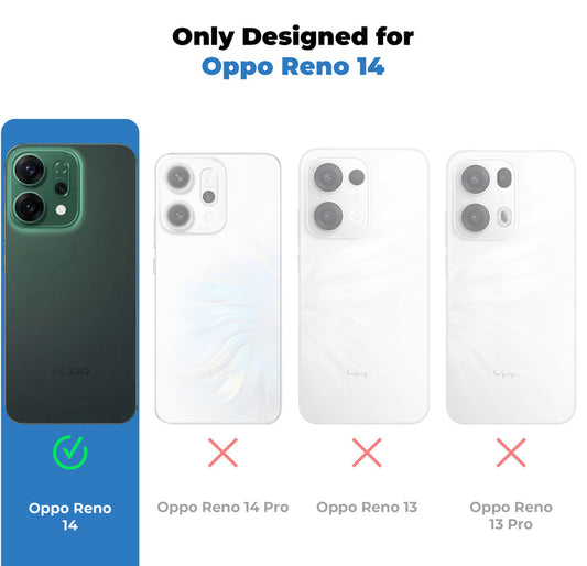 Crystal Clear Hard Back Anti-Yellowing Phone Case For Oppo Reno 14 5G