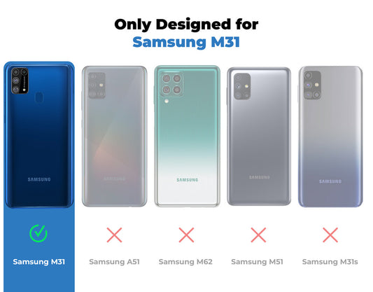 Soft Frame Clear Case For Samsung M31