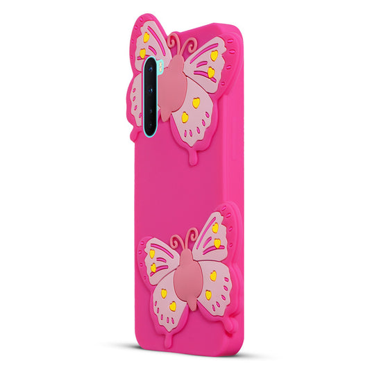 3D Vibrant Butterfly Silicone Phone Case For OnePlus Nord