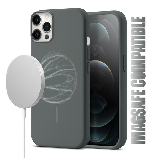 MagSafe Compatible Liquid Silicone Case For Apple iphone 12 Pro Max