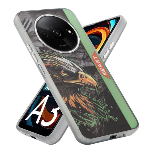 Beast Mode Animal Printed Back Case For Redmi A3 2024 With Hard Back & Glow Effect