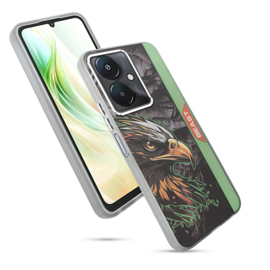 Beast Mode Animal Printed Back Case For Redmi 13C 5G With Hard Back & Glow Effect