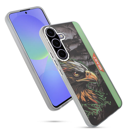 Beast Mode Animal Printed Back Case For Samsung A36 5G With Hard Back & Glow Effect