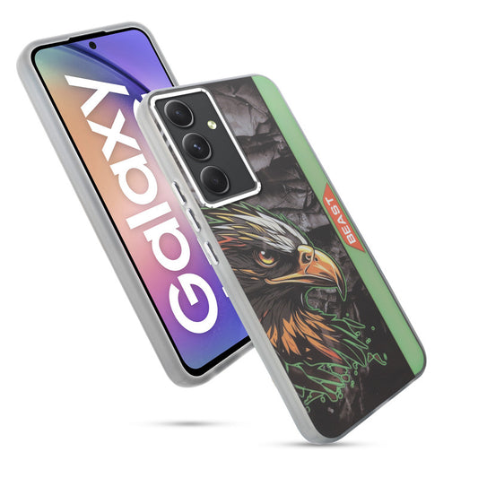 Beast Mode Animal Printed Back Case For Samsung A54 5G With Hard Back & Glow Effect