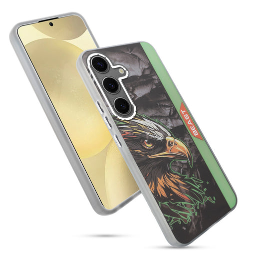 Beast Mode Animal Printed Back Case For Samsung S25 5G With Hard Back & Glow Effect