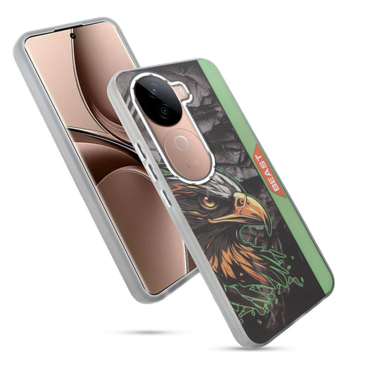 Beast Mode Animal Printed Back Case For Vivo V40e 5G With Hard Back & Glow Effect
