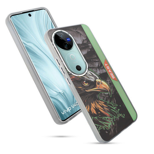 Beast Mode Animal Printed Back Case For Vivo V40 5G With Hard Back & Glow Effect
