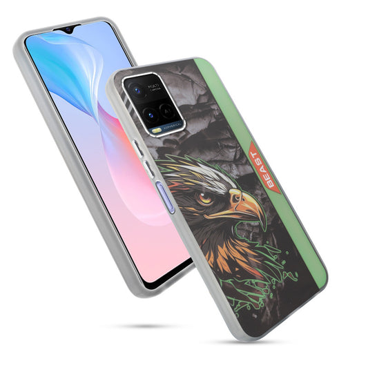 Beast Mode Animal Printed Back Case For Vivo Y21 2021 With Hard Back & Glow Effect