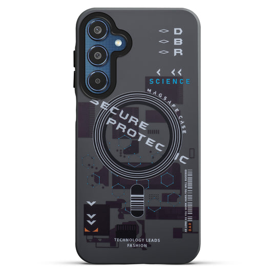 Mechanical Circuit Sector Print Hard Back Cover For Samsung A16 5G