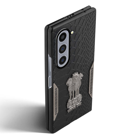 Designer Back Case Inspired by Satyamev Jayate, Textured Surface & Soft Inner Fabric for Samsung Z Fold 5