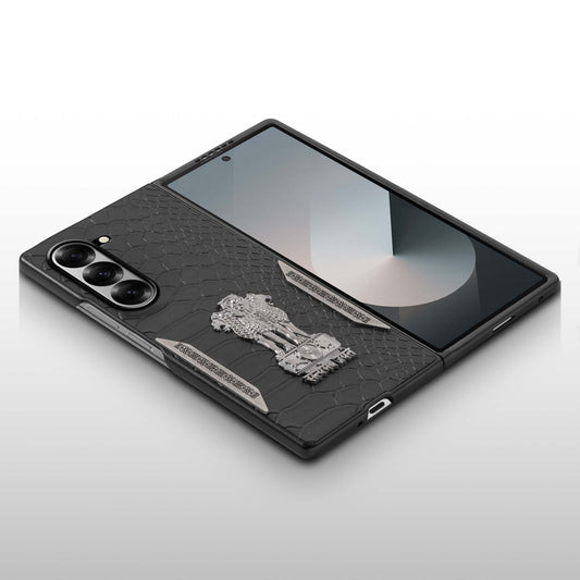 Designer Back Case Inspired by Satyamev Jayate, Textured Surface & Soft Inner Fabric for Samsung Z Fold 6