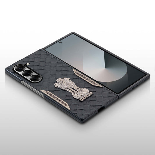 Designer Back Case Inspired by Satyamev Jayate, Textured Surface & Soft Inner Fabric for Samsung Z Fold 6