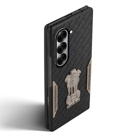 Designer Back Case Inspired by Satyamev Jayate, Textured Surface & Soft Inner Fabric for Samsung Z Fold 6