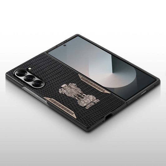 Designer Back Case Inspired by Satyamev Jayate, Textured Surface & Soft Inner Fabric for Samsung Z Fold 6