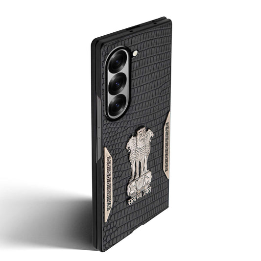 Designer Back Case Inspired by Satyamev Jayate, Textured Surface & Soft Inner Fabric for Samsung Z Fold 6