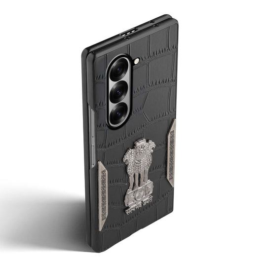 Designer Back Case Inspired by Satyamev Jayate, Textured Surface & Soft Inner Fabric for Samsung Z Fold 6