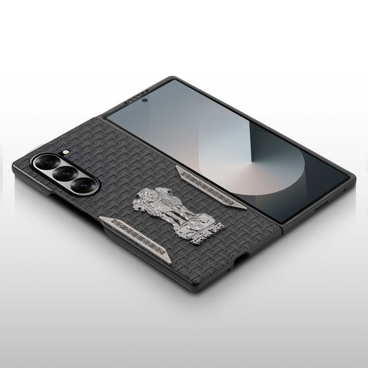 Designer Back Case Inspired by Satyamev Jayate, Textured Surface & Soft Inner Fabric for Samsung Z Fold 6