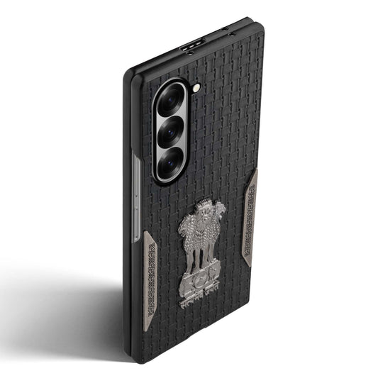 Designer Back Case Inspired by Satyamev Jayate, Textured Surface & Soft Inner Fabric for Samsung Z Fold 6
