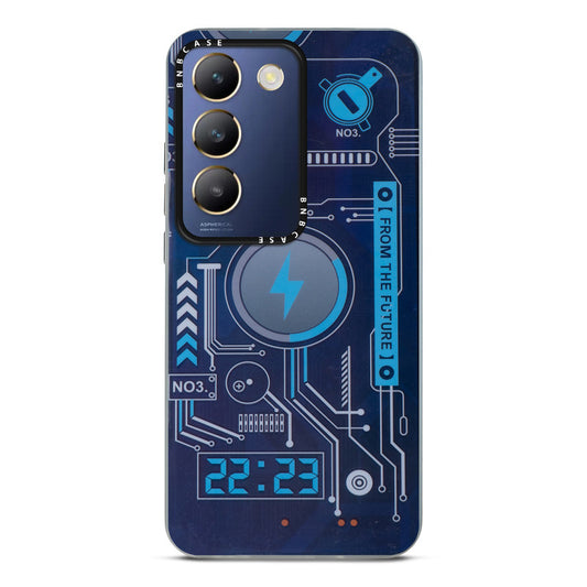 Colorful Reflective Circuit Prints Hard Back Protector Case For Vivo Y200e 5G