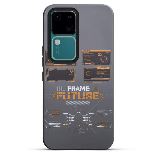 Mechanical Print Circuit Sector Print Hard Back Cover For Vivo V30 Pro 5G