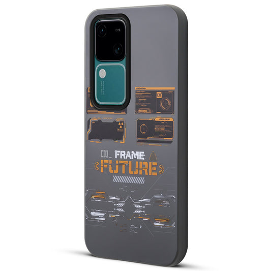 Mechanical Print Circuit Sector Print Hard Back Cover For Vivo V30 Pro 5G