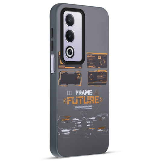 Mechanical Circuit Sector Print Hard Back Cover For Oppo A3 Pro 5G