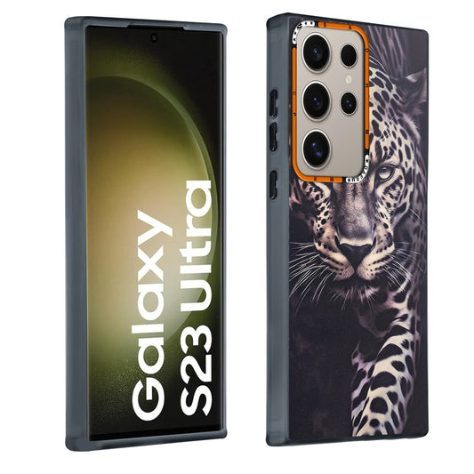 Dark Aesthetic Wild Animal Printed Back Cases For Samsung S23 Ultra 5G