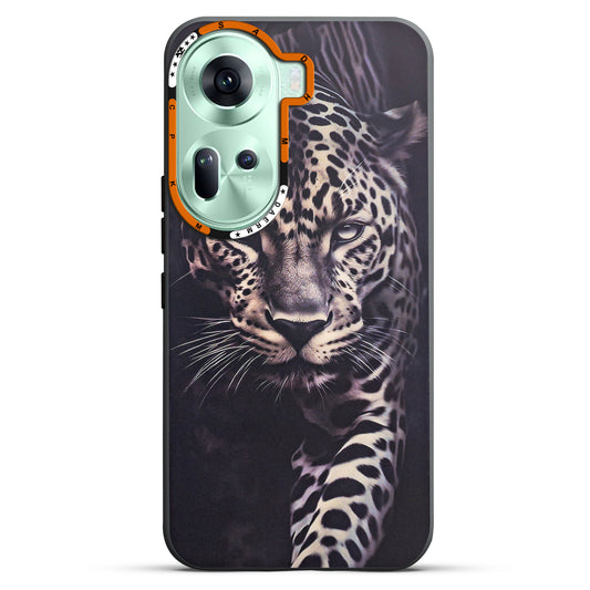 Dark Aesthetic Wild Animal Printed Back Cases For Oppo Reno 11 5G