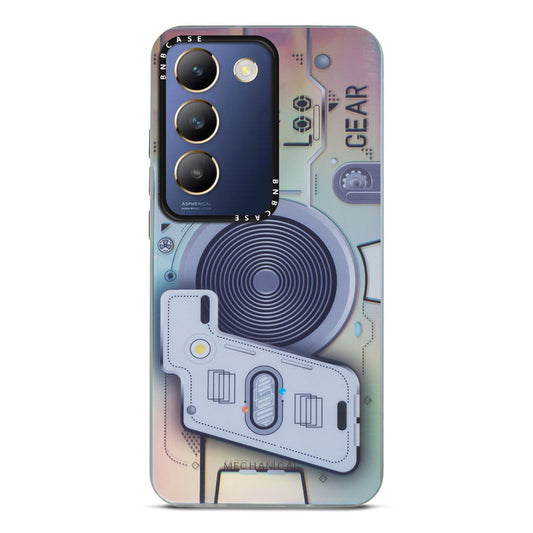 Colorful Reflective Circuit Prints Hard Back Protector Case For Vivo Y200e 5G