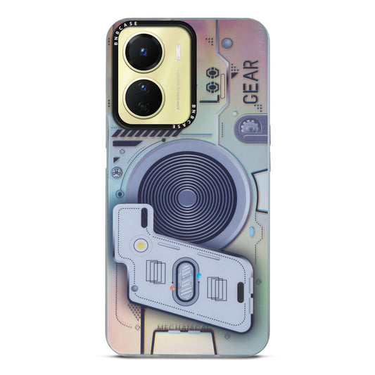 Colorful Reflective Circuit Prints Hard Back Protector Case For Vivo T2x 5G