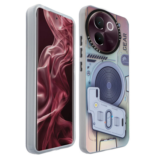 Colorful Reflective Circuit Prints Hard Back Protector Case For Vivo V30e 5G
