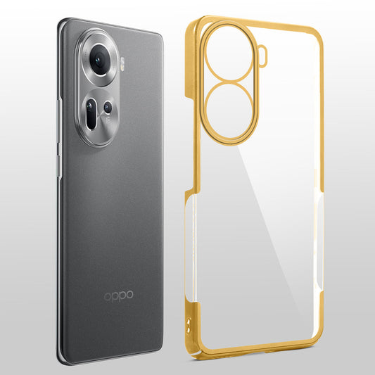 Crystal Clear Premium Shiny Edges Hard Back Case For Oppo Reno 11 5G