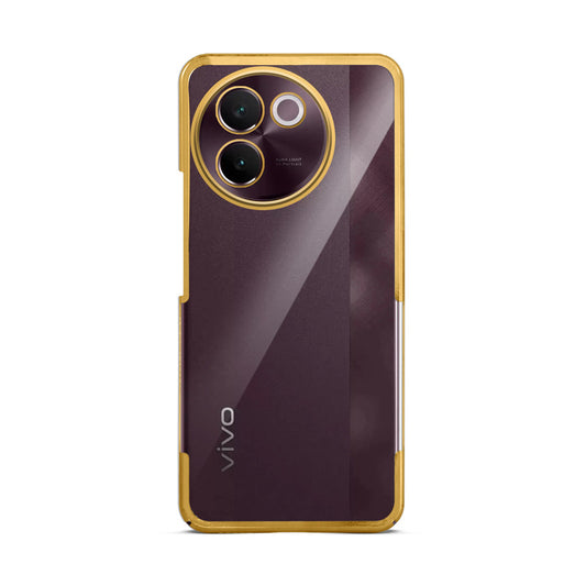 Crystal Clear Premium Shiny Edges Hard Back Case For Vivo V30e 5G