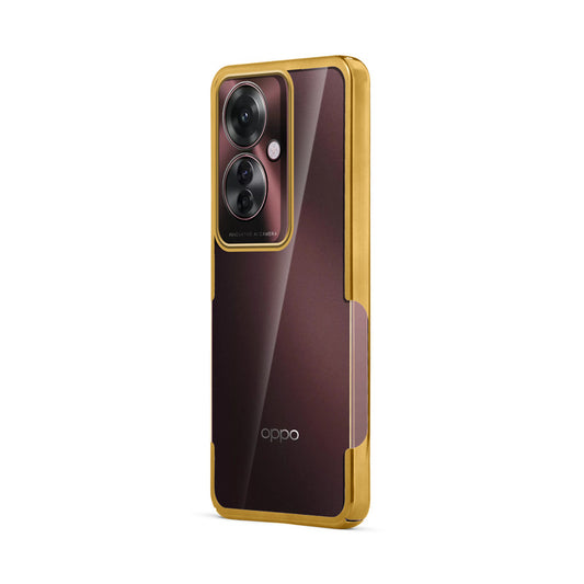 Crystal Clear Premium Shiny Edges Hard Back Case For Oppo F25 Pro 5G
