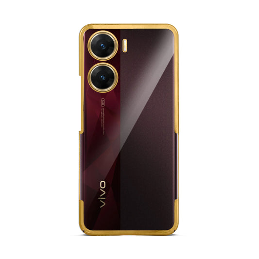 Crystal Clear Premium Shiny Edges Hard Back Case For Vivo V29e 5G